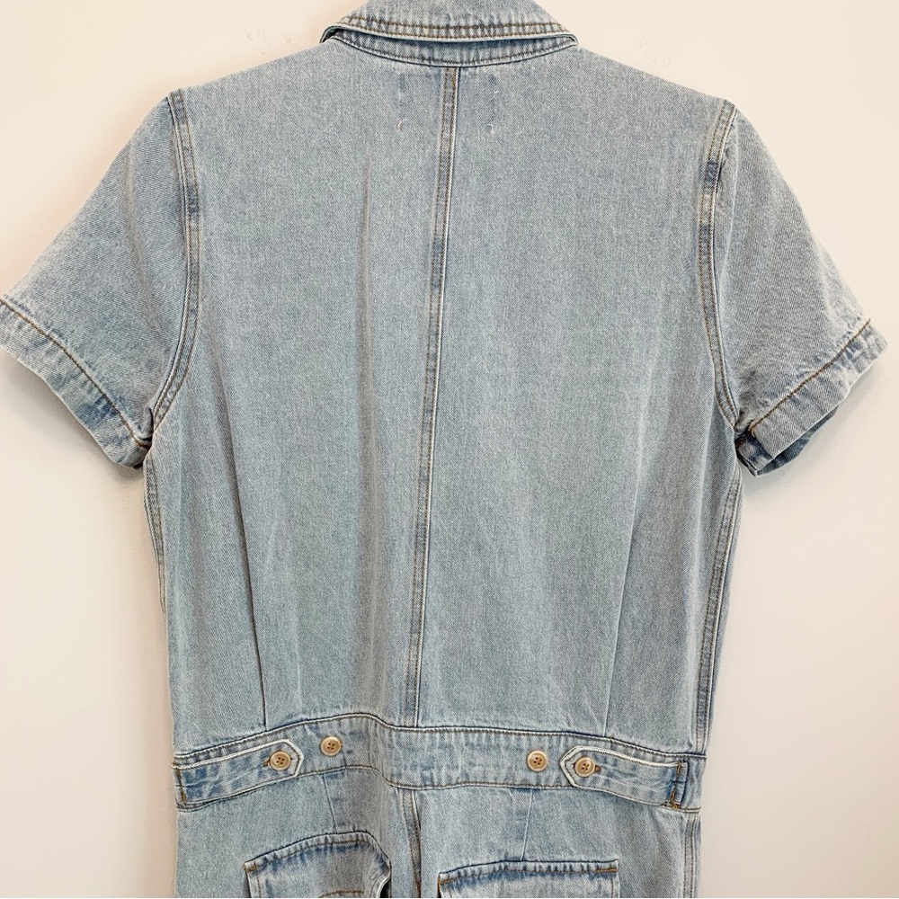 Signature8 Short Sleeve Denim Jumpsuit Size S/M - Picture 11 of 16